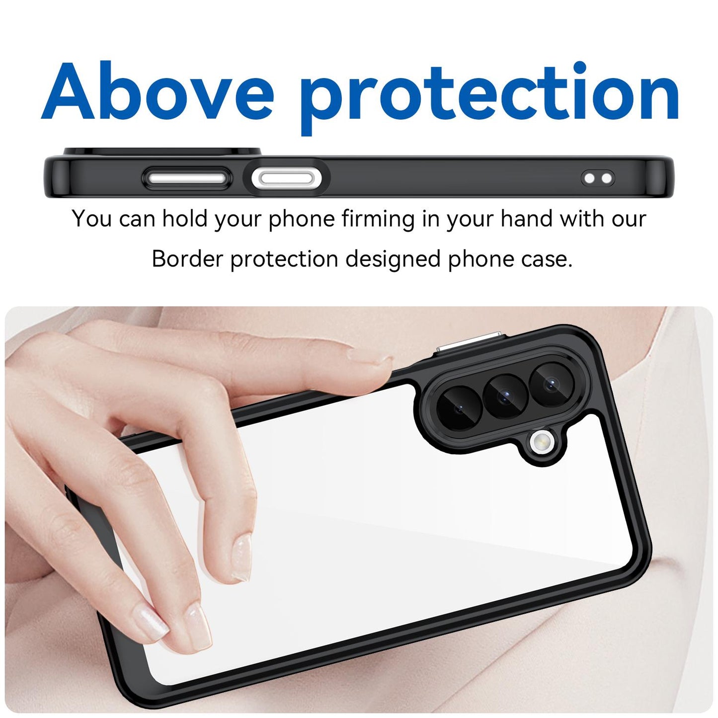 Samsung Galaxy A27 5G Acrylic Hybrid TPU Protective Phone Case, Colourful Series Shockproof Cover
