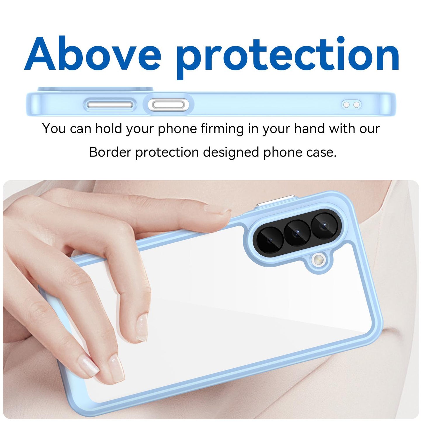 Samsung Galaxy A27 5G Acrylic Hybrid TPU Protective Phone Case, Colourful Series Shockproof Cover