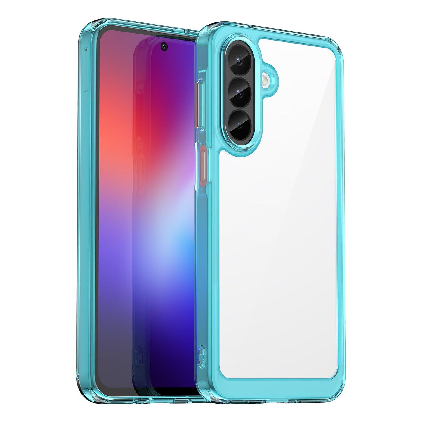 Samsung Galaxy A27 5G Acrylic Hybrid TPU Protective Phone Case, Colourful Series Shockproof Cover