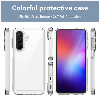 Samsung Galaxy A27 5G Acrylic Hybrid TPU Protective Phone Case, Colourful Series Shockproof Cover