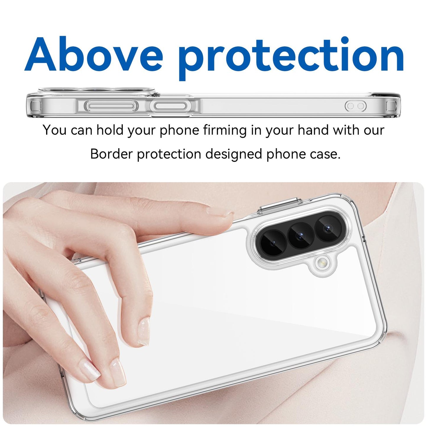 Samsung Galaxy A27 5G Acrylic Hybrid TPU Protective Phone Case, Colourful Series Shockproof Cover