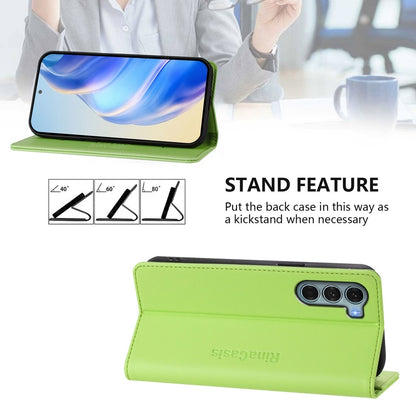 Motorola Moto G200 5G Dual-Folded Magnetic Suction RFID Blocking PU Leather Wallet Phone Case with Card Slots, Cash Pocket, Kickstand, Full Protective Flip Cover