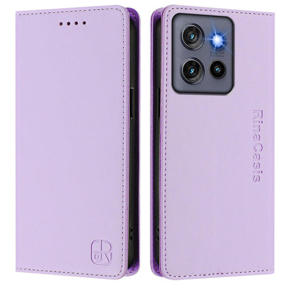 Motorola Moto G Stylus 5G 2025 Dual-Folded Magnetic Suction RFID Blocking PU Leather Wallet Phone Case with Card Slots, Cash Pocket, Kickstand, Full Protective Flip Cover