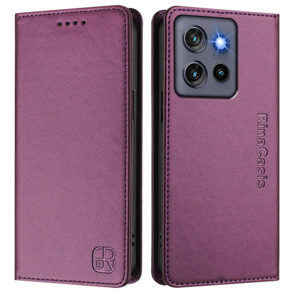 Motorola Moto G Stylus 5G 2025 Dual-Folded Magnetic Suction RFID Blocking PU Leather Wallet Phone Case with Card Slots, Cash Pocket, Kickstand, Full Protective Flip Cover