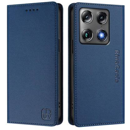 Motorola Signature 5G Dual-Folded Magnetic Suction RFID Blocking PU Leather Wallet Phone Case with Card Slots, Cash Pocket, Kickstand, Full Protective Flip Cover