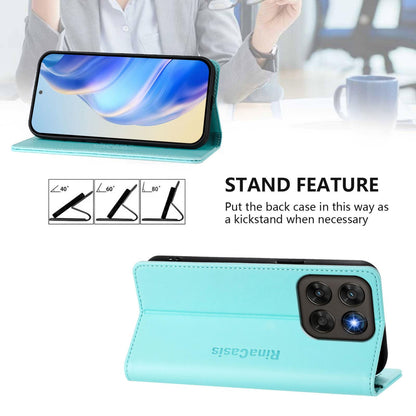Motorola Moto G67 5G Dual-Folded Magnetic Suction RFID Blocking PU Leather Wallet Phone Case with Card Slots, Cash Pocket, Kickstand, Full Protective Flip Cover