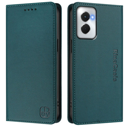 Motorola Moto G Power 5G 2024 Dual-Folded Magnetic Suction RFID Blocking PU Leather Wallet Phone Case with Card Slots, Cash Pocket, Kickstand, Full Protective Flip Cover