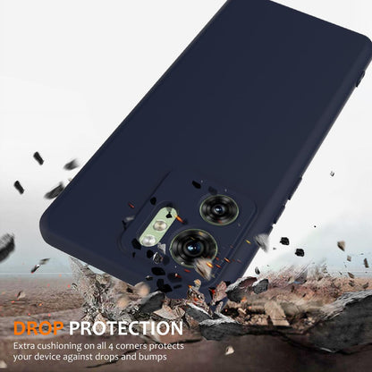 Motorola Edge 40 Shockproof Silicone MagSafe Phone Case with Microfibre Lining Magnetic Cover