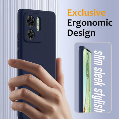 Motorola Edge 40 Shockproof Silicone MagSafe Phone Case with Microfibre Lining Magnetic Cover