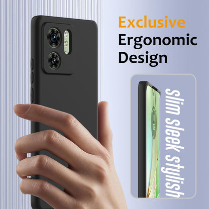 Motorola Edge 40 Shockproof Silicone MagSafe Phone Case with Microfibre Lining Magnetic Cover