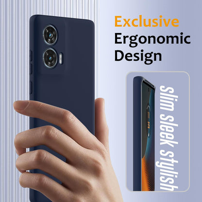 Motorola G96 Shockproof Silicone MagSafe Phone Case with Microfibre Lining Magnetic Cover
