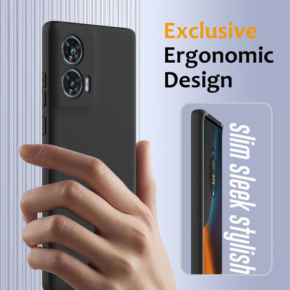 Motorola G96 Shockproof Silicone MagSafe Phone Case with Microfibre Lining Magnetic Cover