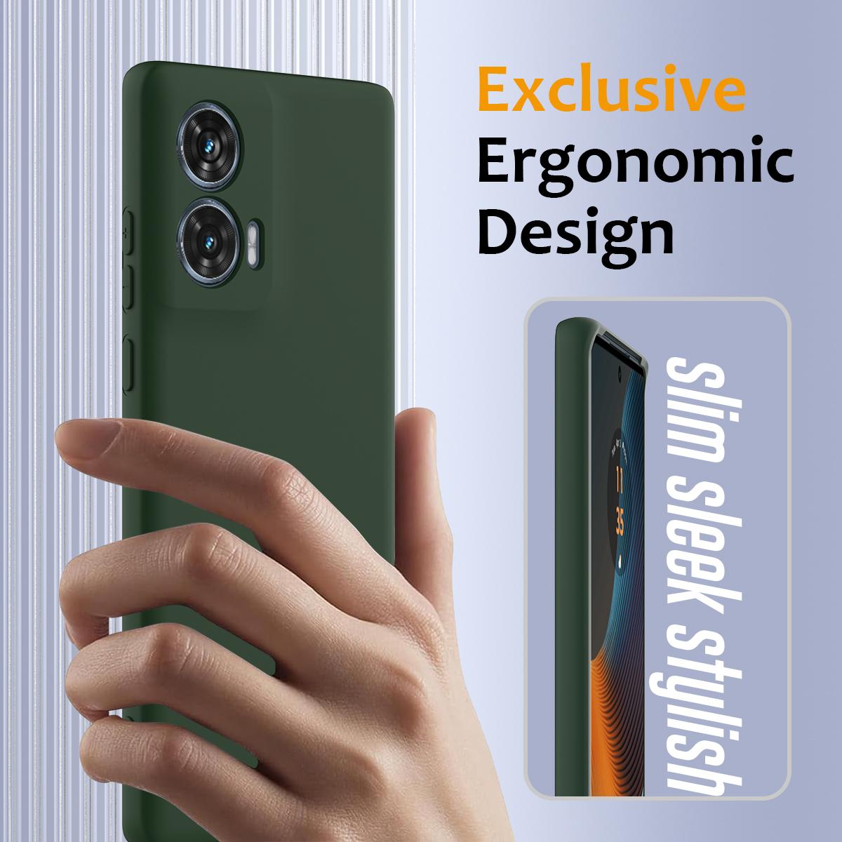 Motorola Edge 50 Fusion Shockproof Silicone MagSafe Phone Case with Microfibre Lining Magnetic Cover