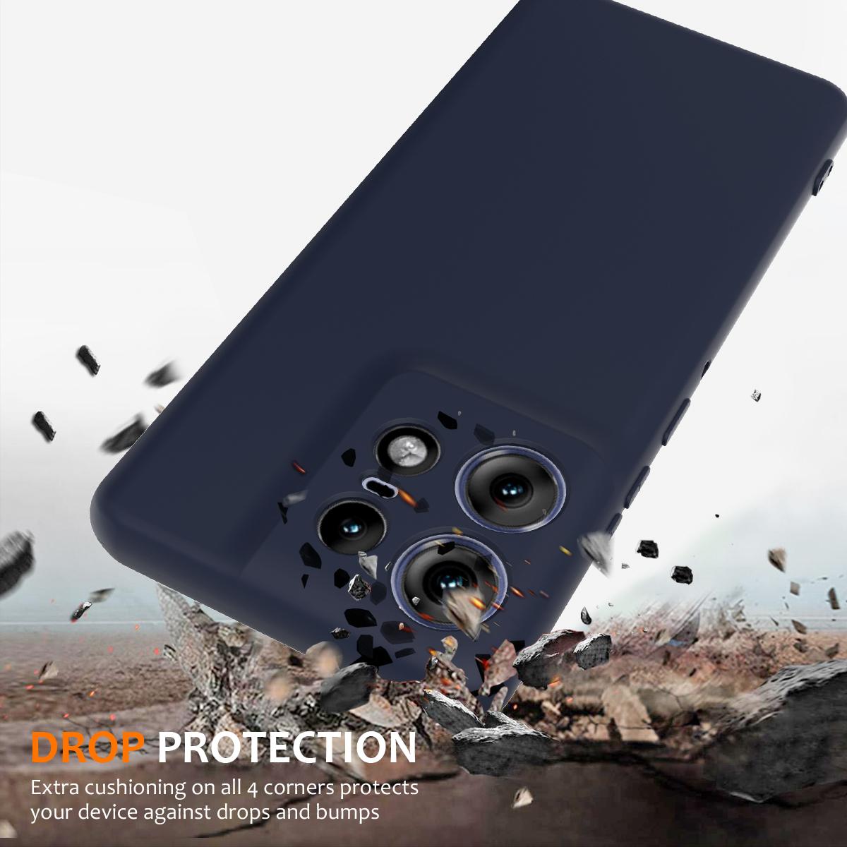 Motorola Edge 50 Pro Shockproof Silicone MagSafe Phone Case with Microfibre Lining Magnetic Cover