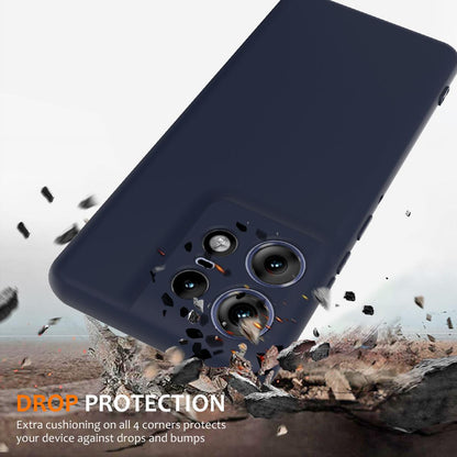 Motorola Edge 50 Pro Shockproof Silicone MagSafe Phone Case with Microfibre Lining Magnetic Cover