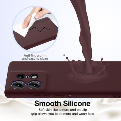 Motorola Edge 50 Pro Shockproof Silicone MagSafe Phone Case with Microfibre Lining Magnetic Cover