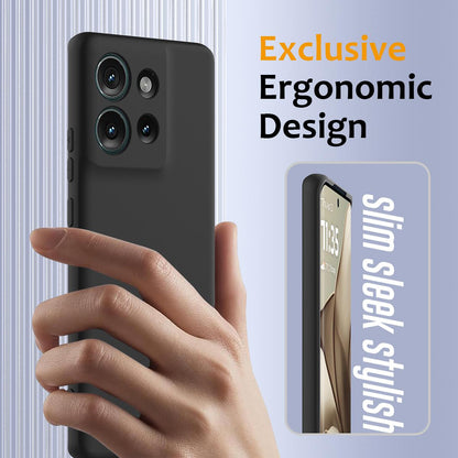 Motorola Edge 50 5G Shockproof Silicone MagSafe Phone Case with Microfibre Lining Magnetic Cover