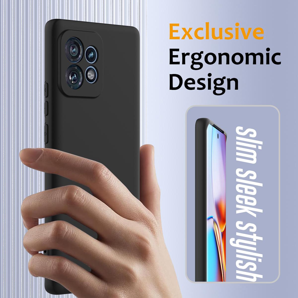 Motorola Edge 40 Pro 5G Shockproof Silicone MagSafe Phone Case with Microfibre Lining Magnetic Cover
