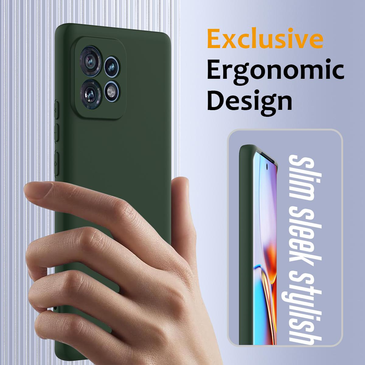 Motorola Edge 40 Pro 5G Shockproof Silicone MagSafe Phone Case with Microfibre Lining Magnetic Cover