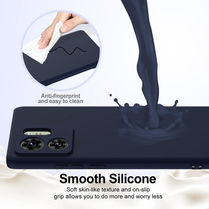Motorola Edge 2023 Shockproof Silicone MagSafe Phone Case with Microfibre Lining Magnetic Cover