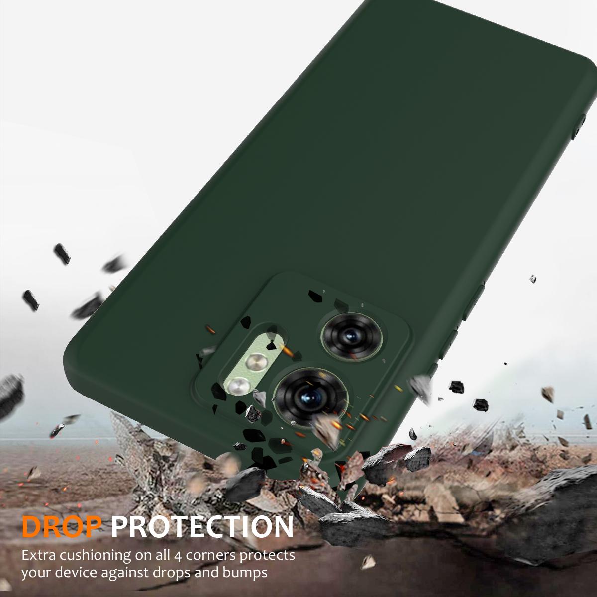 Motorola Edge 2023 Shockproof Silicone MagSafe Phone Case with Microfibre Lining Magnetic Cover