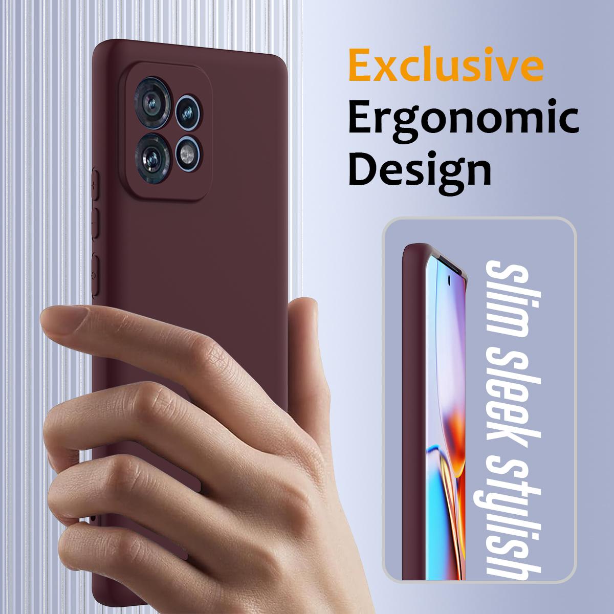 Motorola Edge+ 2023 Shockproof Silicone MagSafe Phone Case with Microfibre Lining Magnetic Cover
