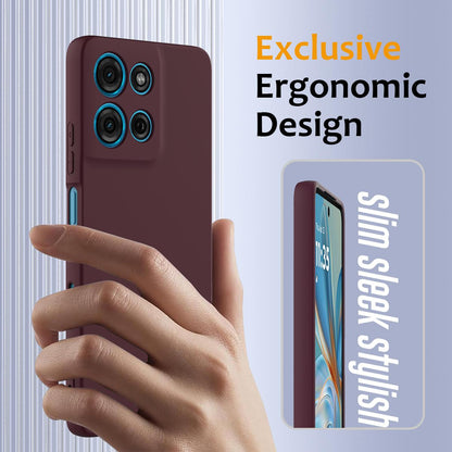 Motorola Moto G75 5G Shockproof Silicone MagSafe Phone Case with Microfibre Lining Magnetic Cover