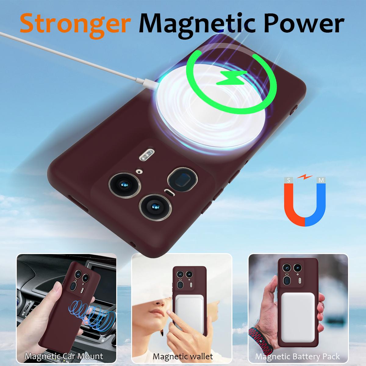 Motorola Moto X50 Ultra Shockproof Silicone MagSafe Phone Case with Microfibre Lining Magnetic Cover