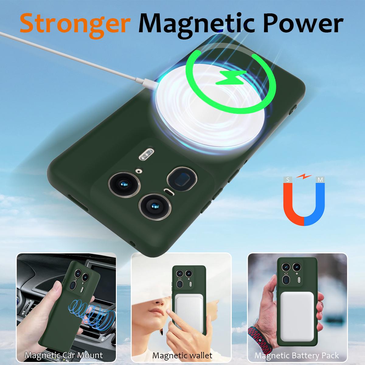Motorola Moto X50 Ultra Shockproof Silicone MagSafe Phone Case with Microfibre Lining Magnetic Cover
