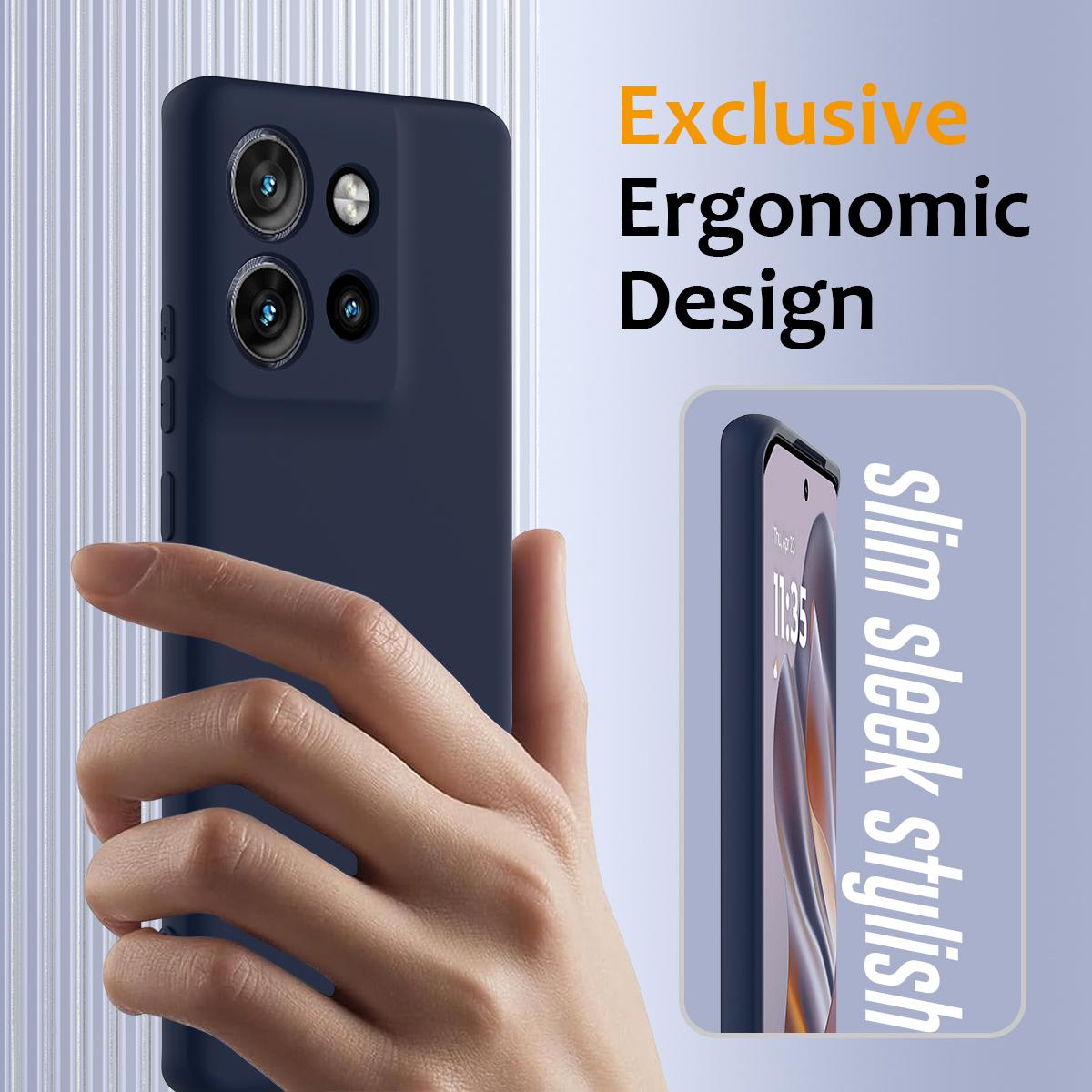 Motorola Edge 60 Neo Shockproof Silicone MagSafe Phone Case with Microfibre Lining Magnetic Cover