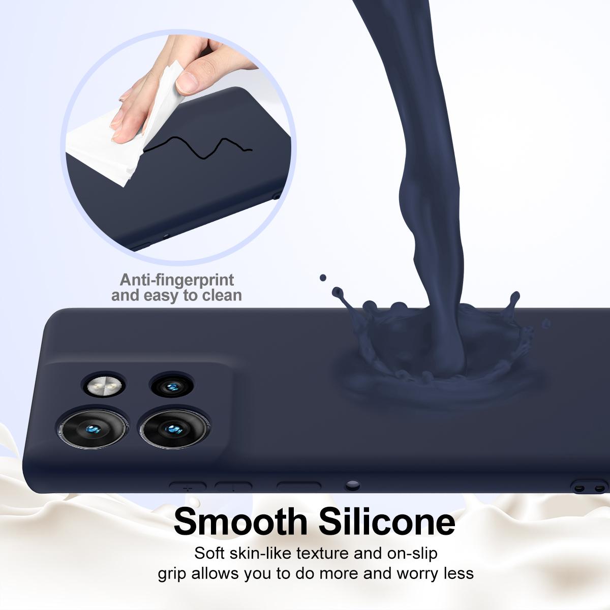 Motorola Edge 60 Neo Shockproof Silicone MagSafe Phone Case with Microfibre Lining Magnetic Cover