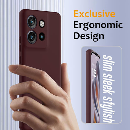 Motorola Edge 50 Neo Shockproof Silicone MagSafe Phone Case with Microfibre Lining Magnetic Cover