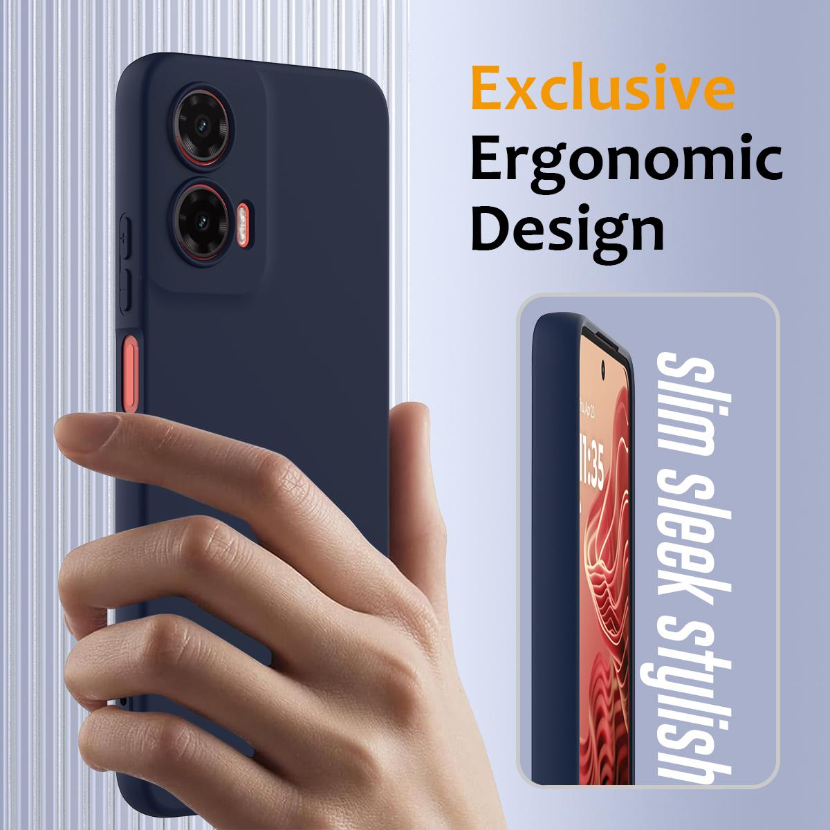 Motorola Moto G35 5G Shockproof Silicone MagSafe Phone Case with Microfibre Lining Magnetic Cover