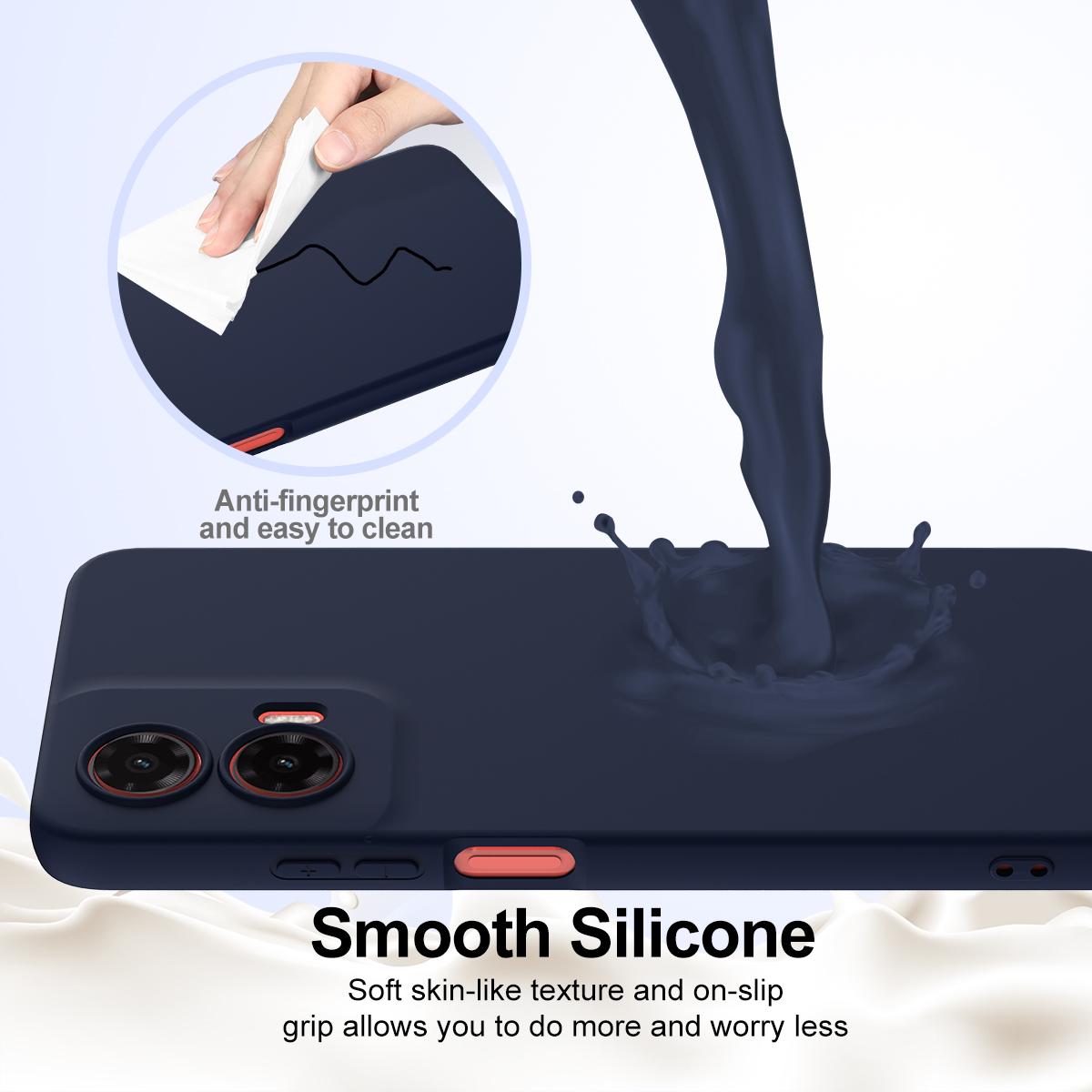 Motorola Moto G35 5G Shockproof Silicone MagSafe Phone Case with Microfibre Lining Magnetic Cover