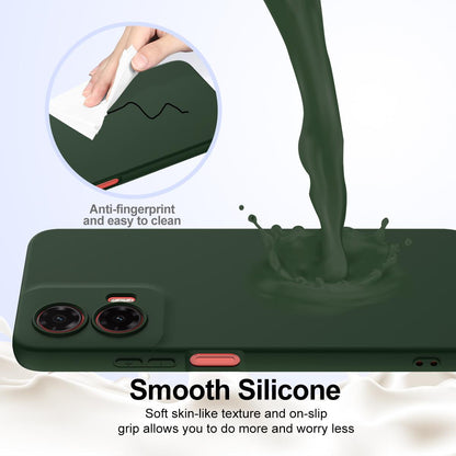 Motorola Moto G35 5G Shockproof Silicone MagSafe Phone Case with Microfibre Lining Magnetic Cover
