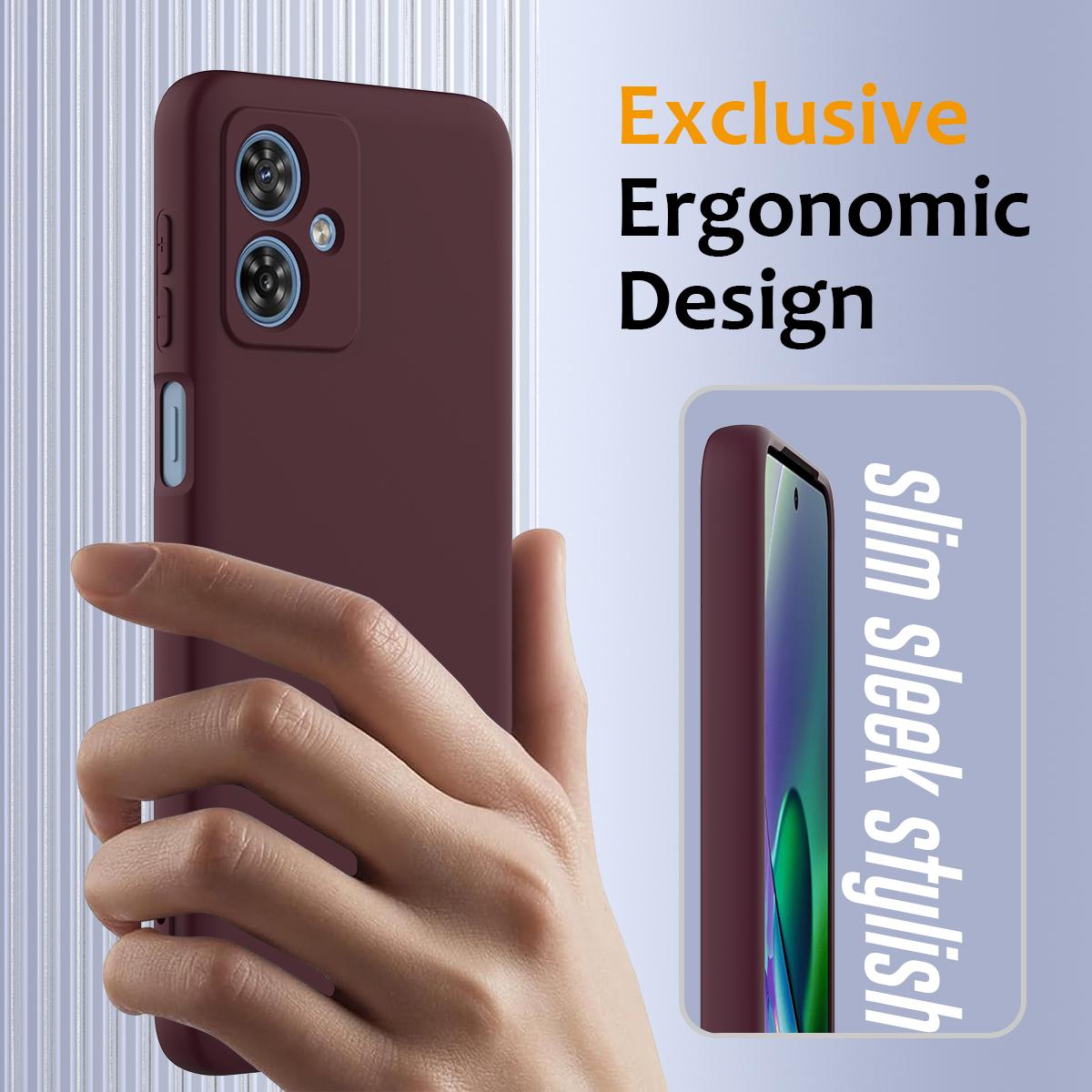 Motorola Moto G54 Shockproof Silicone MagSafe Phone Case with Microfibre Lining Magnetic Cover