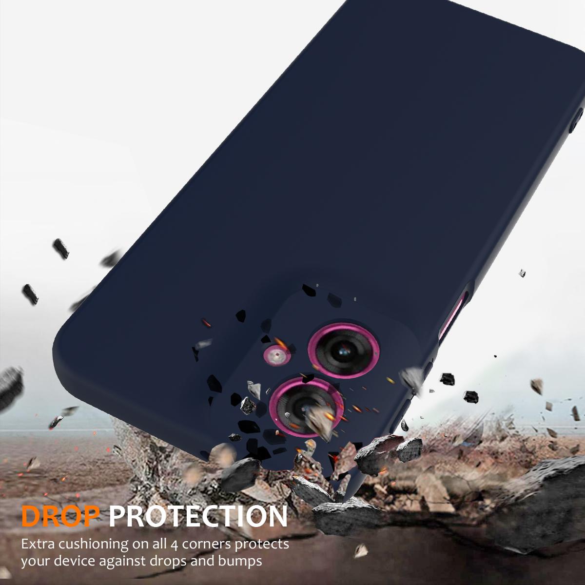 Motorola Moto G55 5G Shockproof Silicone MagSafe Phone Case with Microfibre Lining Magnetic Cover