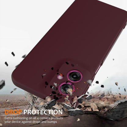 Motorola Moto G55 5G Shockproof Silicone MagSafe Phone Case with Microfibre Lining Magnetic Cover