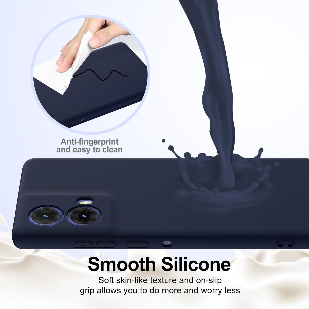 Motorola Moto G85 Shockproof Silicone MagSafe Phone Case with Microfibre Lining Magnetic Cover