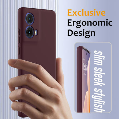Motorola Moto G85 Shockproof Silicone MagSafe Phone Case with Microfibre Lining Magnetic Cover