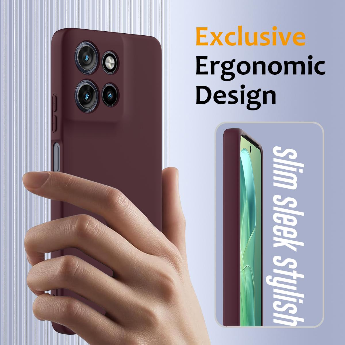 Motorola Moto G Power 2025 Shockproof Silicone MagSafe Phone Case with Microfibre Lining Magnetic Cover