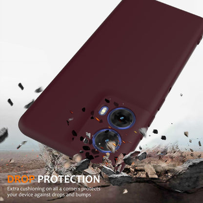 Motorola Moto G34 Shockproof Silicone MagSafe Phone Case with Microfibre Lining Magnetic Cover