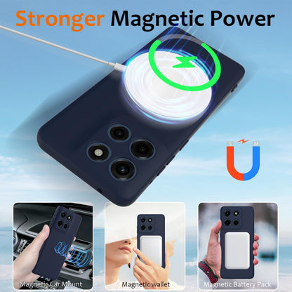 Motorola Moto G Stylus 5G 2025 Shockproof Silicone MagSafe Phone Case with Microfibre Lining Magnetic Cover
