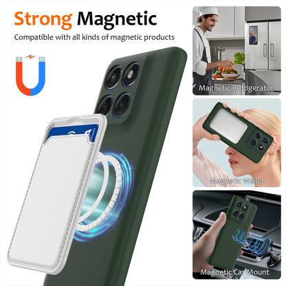 Motorola Edge 60 Shockproof Silicone MagSafe Phone Case with Microfibre Lining Magnetic Cover