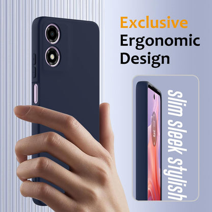 Motorola Moto G04 Shockproof Silicone MagSafe Phone Case with Microfibre Lining Magnetic Cover