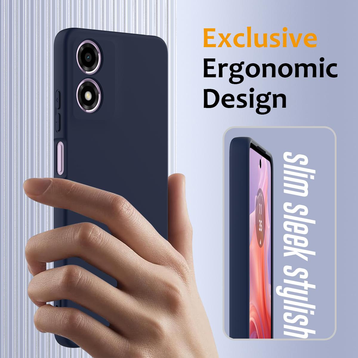 Motorola Moto G04s Shockproof Silicone MagSafe Phone Case with Microfibre Lining Magnetic Cover