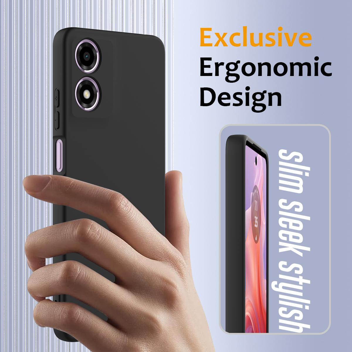 Motorola Moto G04s Shockproof Silicone MagSafe Phone Case with Microfibre Lining Magnetic Cover