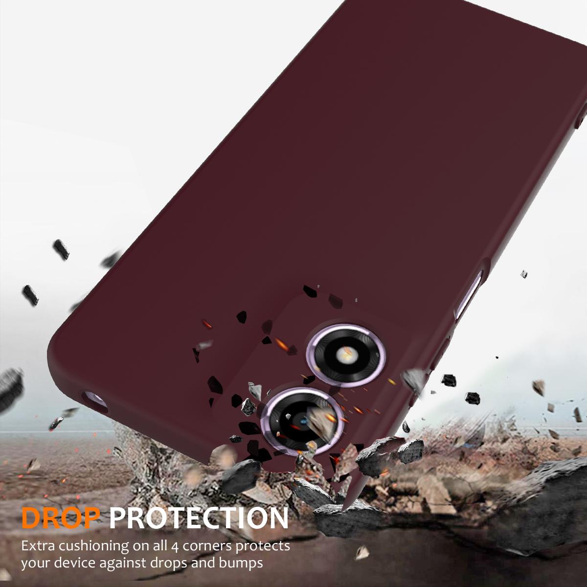 Motorola Moto G04s Shockproof Silicone MagSafe Phone Case with Microfibre Lining Magnetic Cover