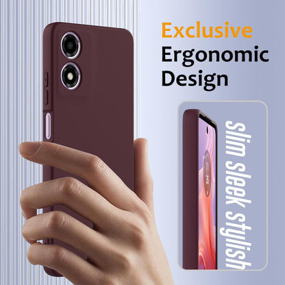 Motorola Moto G04 Shockproof Silicone MagSafe Phone Case with Microfibre Lining Magnetic Cover