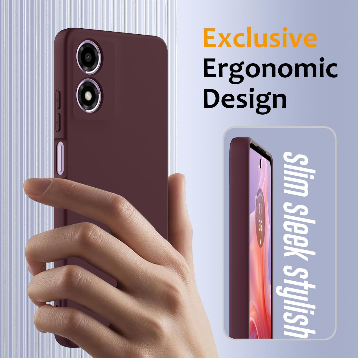 Motorola Moto G04s Shockproof Silicone MagSafe Phone Case with Microfibre Lining Magnetic Cover